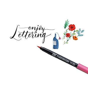 Amazon.com : Kuretake ZIG FUDEBIYORI Brush Pens 24 Colors